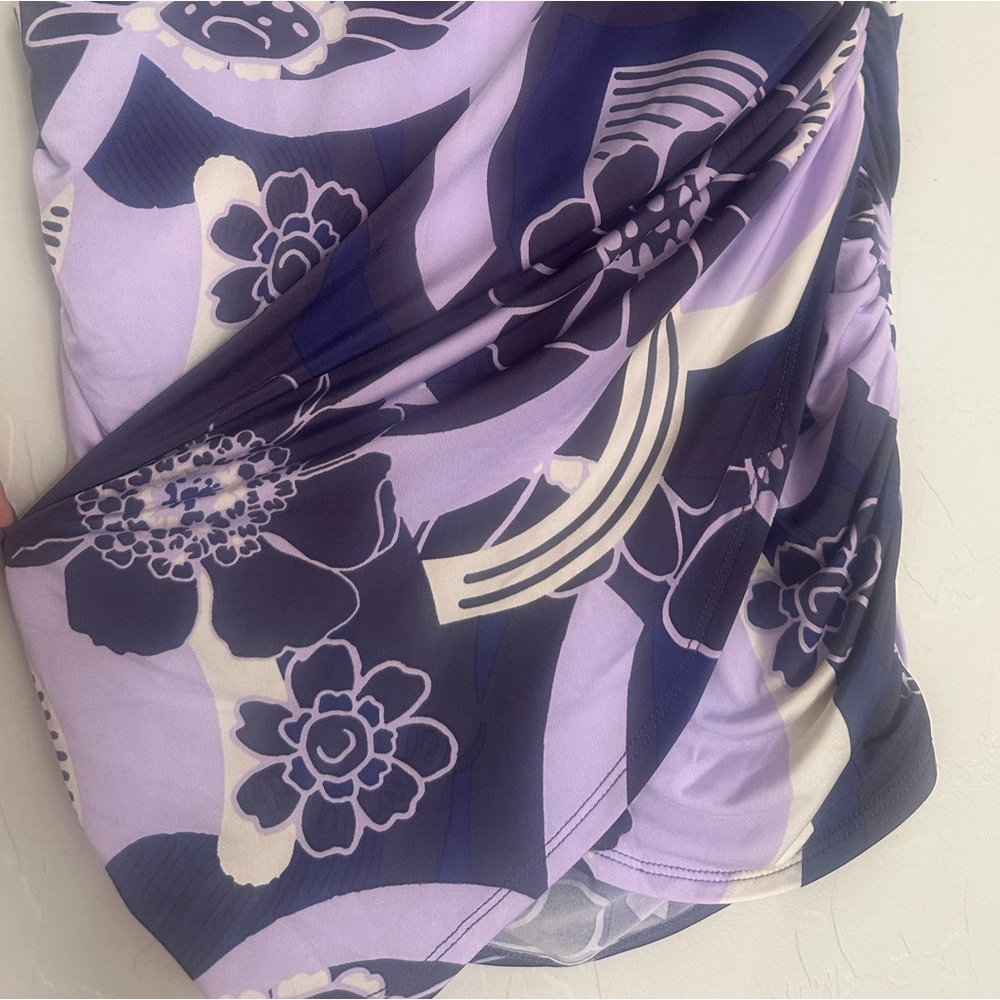 Free People She’s Something Else Print Skirt Plum S Small 4 / 6 - Picture 6 of 8